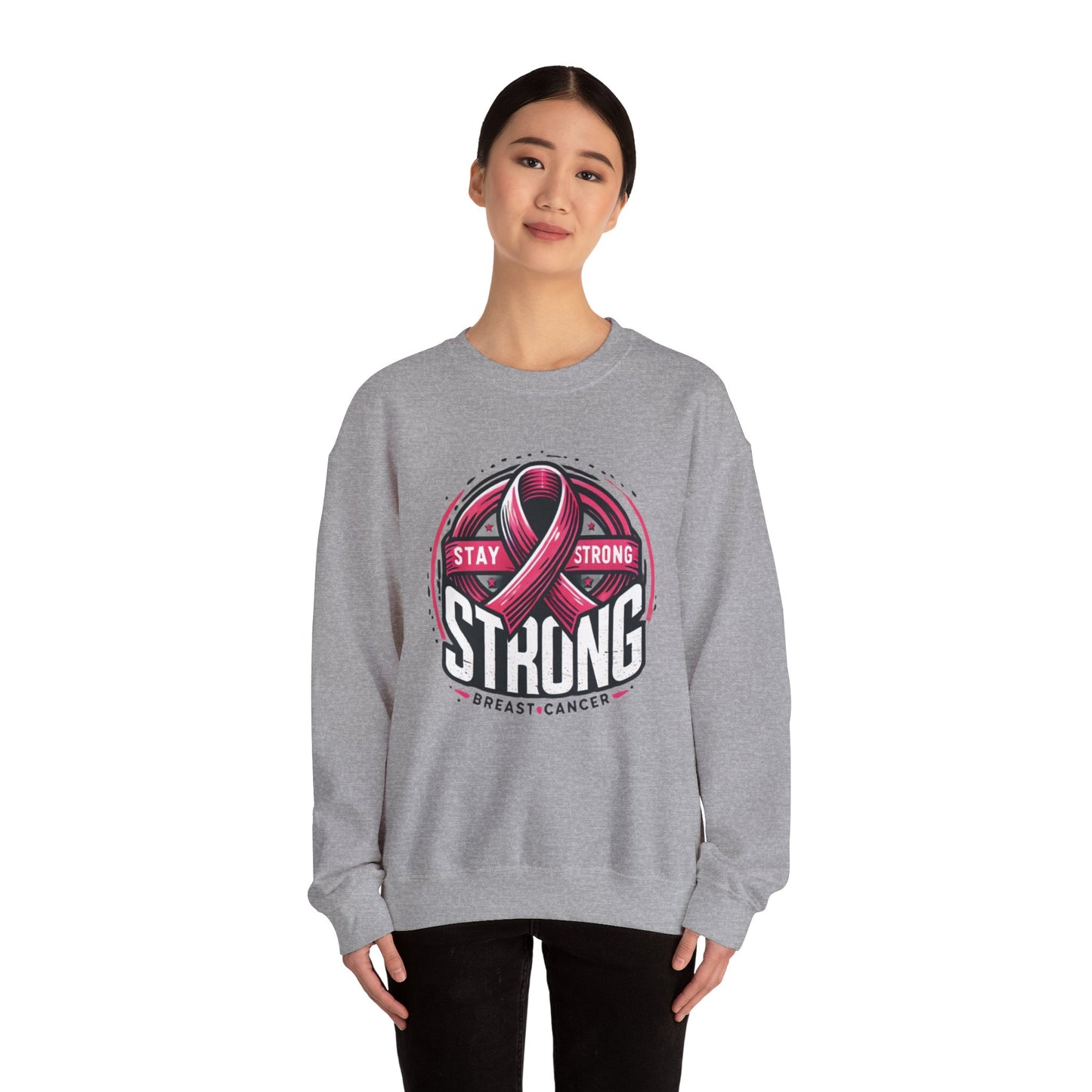 Unisex Heavy Blend™ Crewneck Sweatshirt - Fight Breast Cancer
