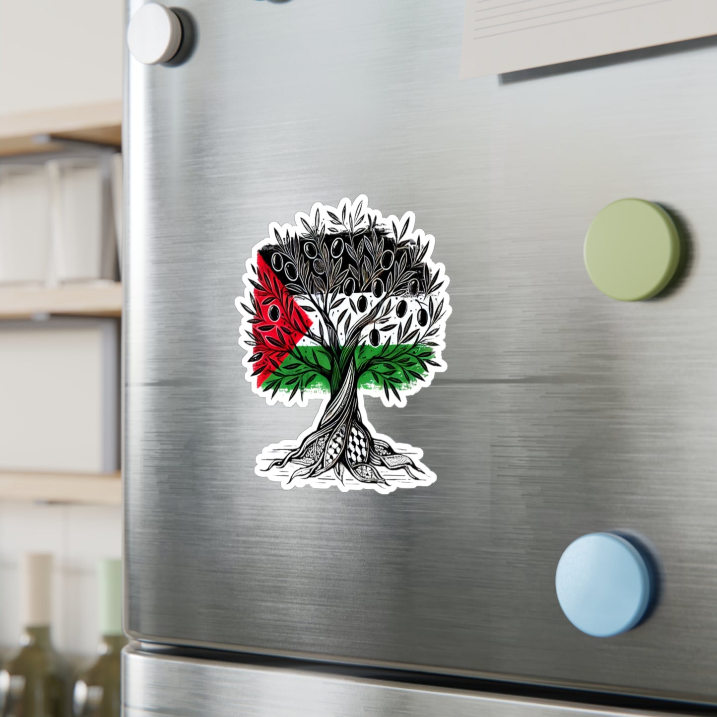 Vinyl Decals / Stickers - Free Palestine - Olive Tree