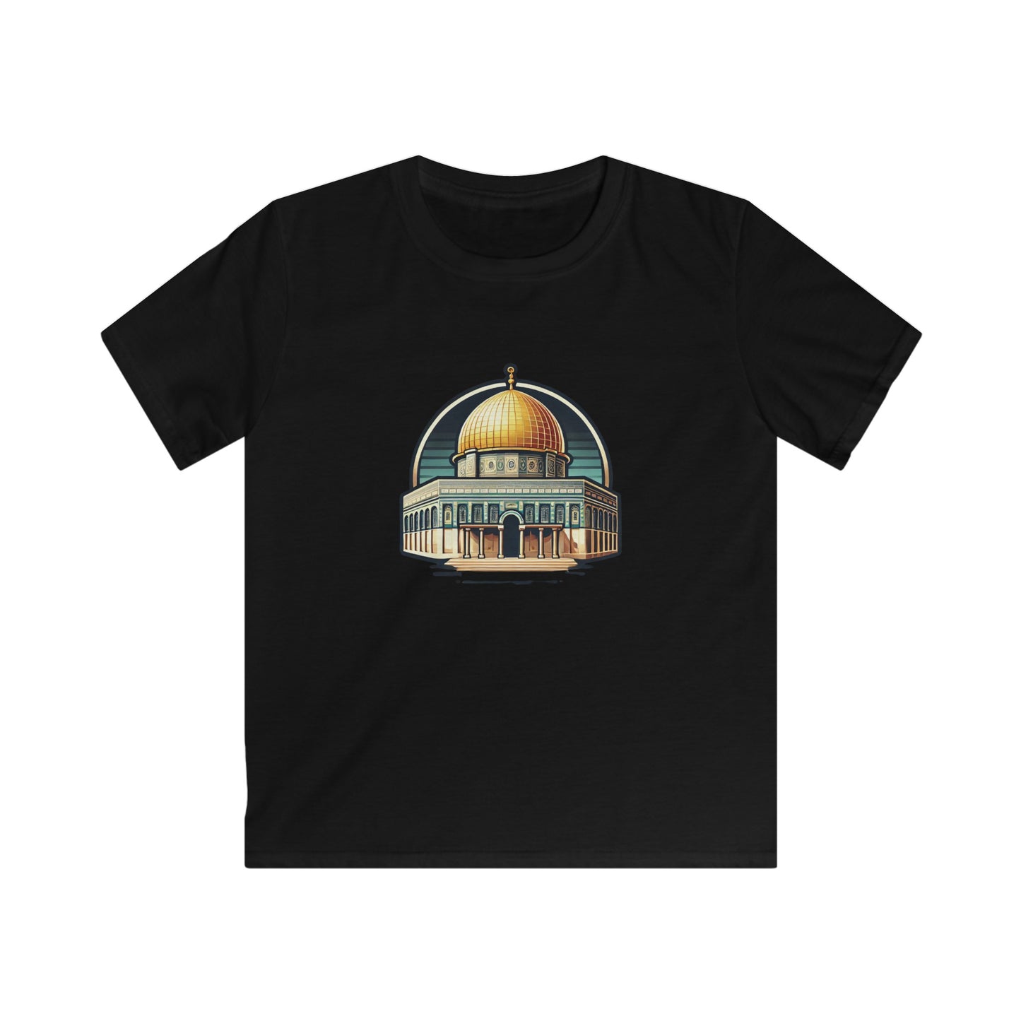 Kids Softstyle Tee - Free Palestine - Dome of the Rock