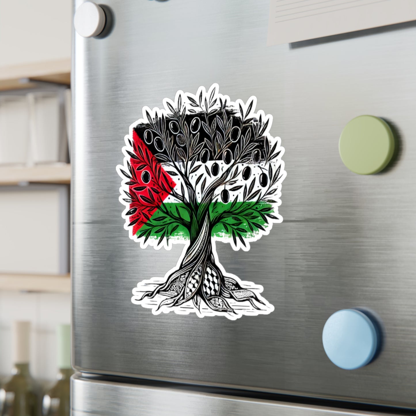 Vinyl Decals / Stickers - Free Palestine - Olive Tree