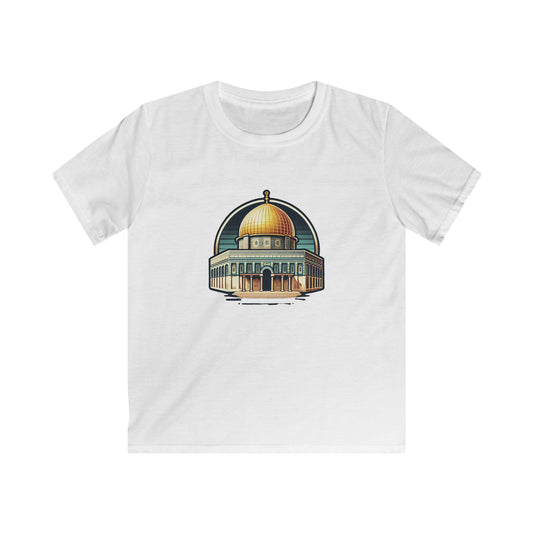 Kids Softstyle Tee - Free Palestine - Dome of the Rock