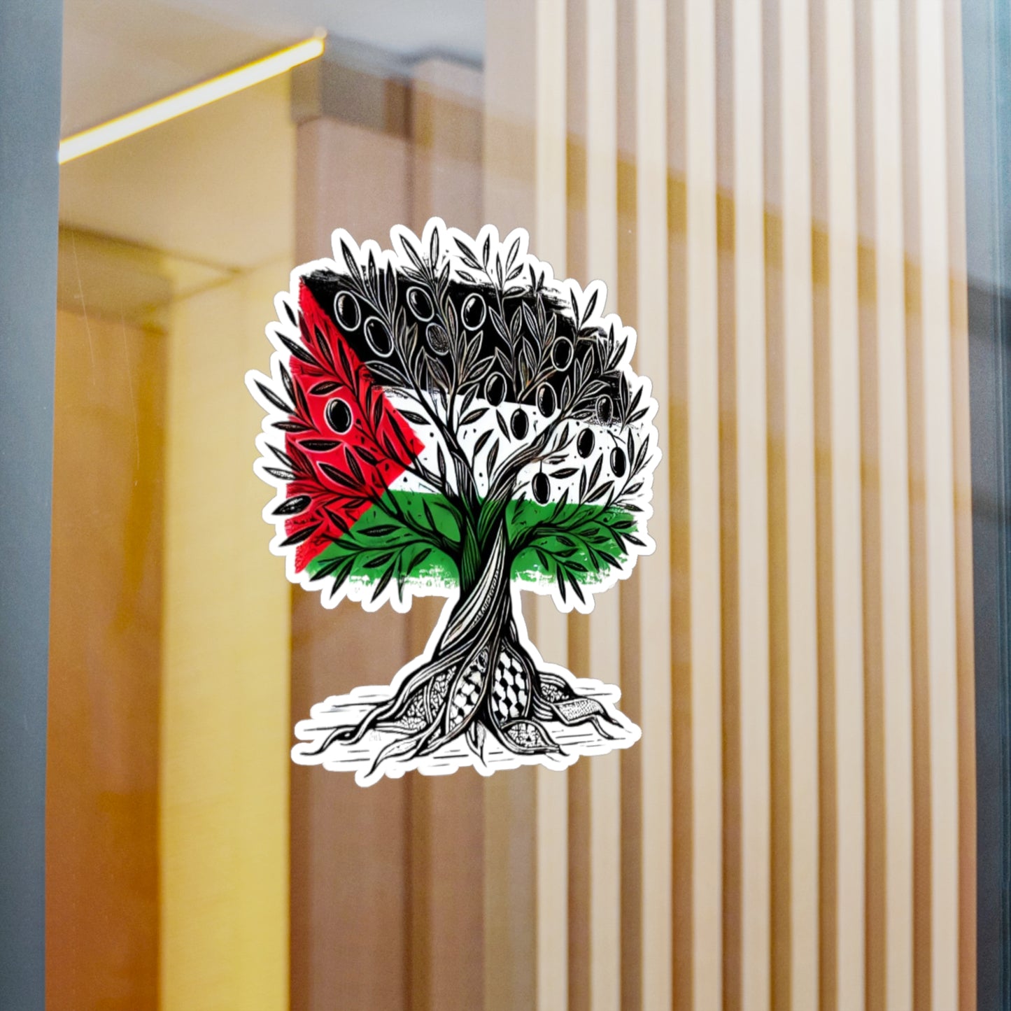 Vinyl Decals / Stickers - Free Palestine - Olive Tree